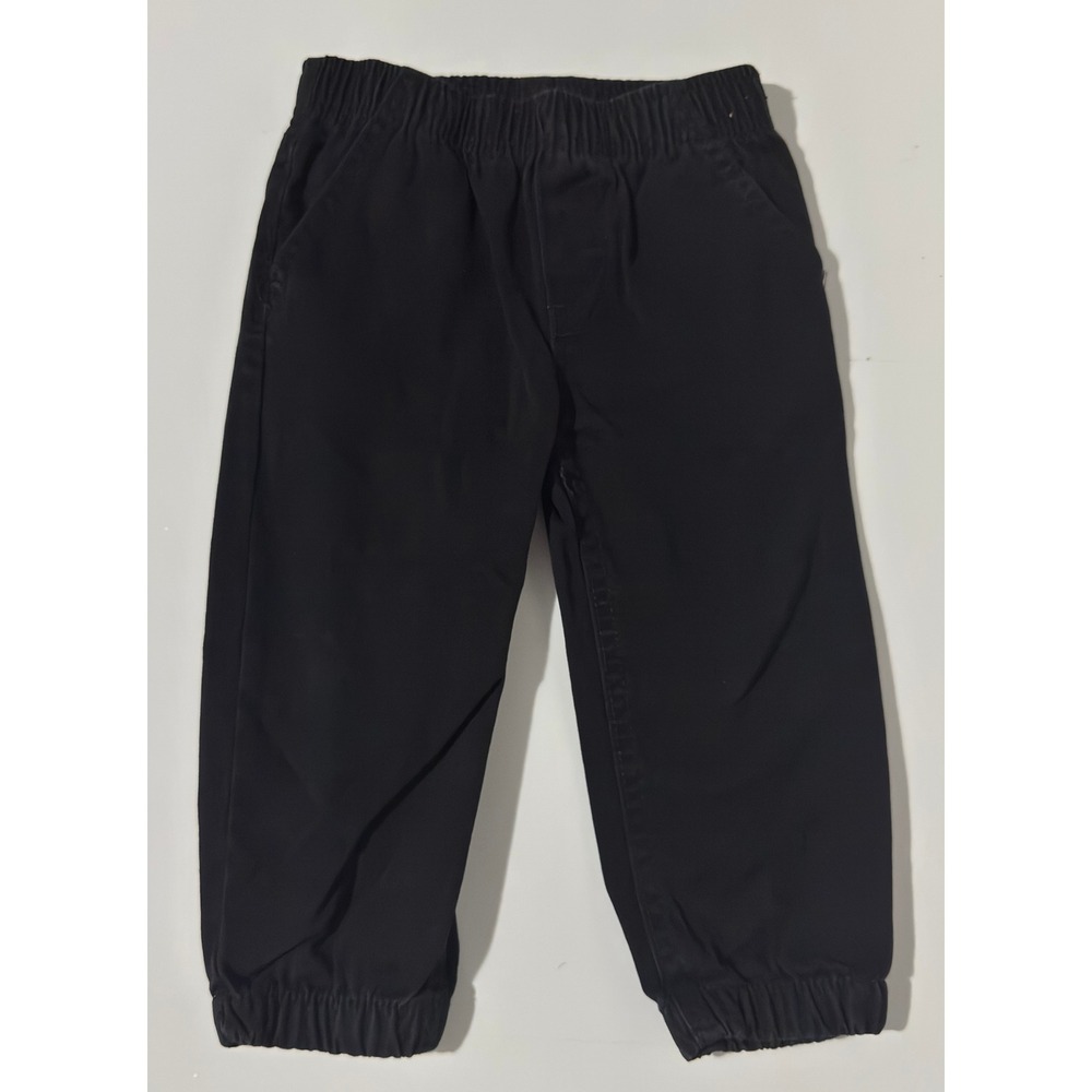 Siize 18 Months Timberland Black Twill Jogger Pants Elastic Waist